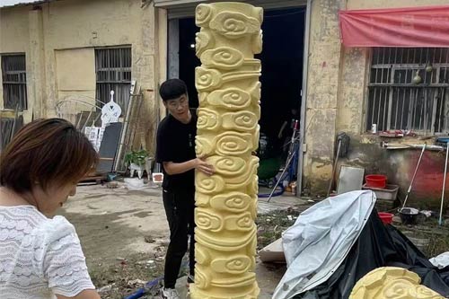 泡沫雕塑噴涂聚脲硬化材料(圖2) 泡沫雕塑噴涂聚脲硬化材料案例